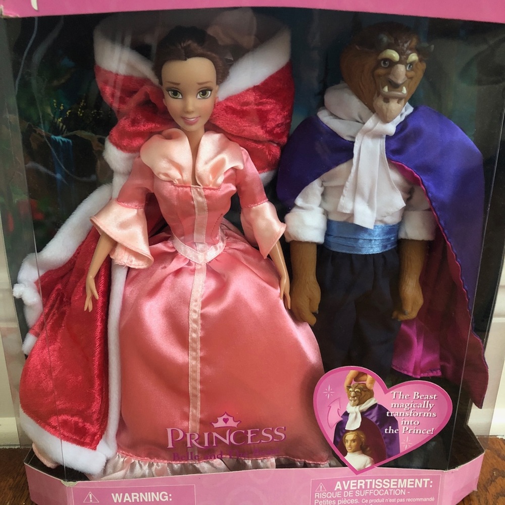 Belle and the beast dolls